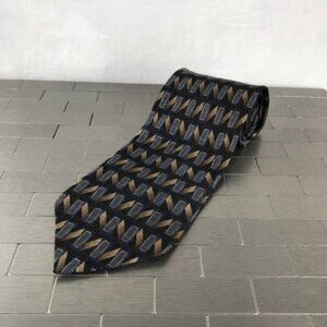 Joseph & Feiss Neck Tie Mens 4x61 Black With Geometrical Design Classiccore Norm